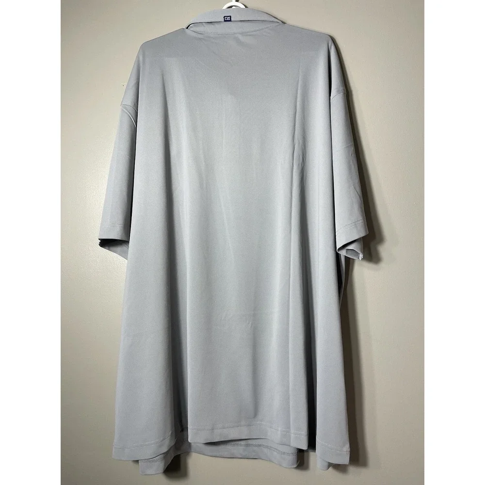 Los Angeles Rams Men's Big & Tall Virtue Eco Pique Polo Shirt Gray 5XL